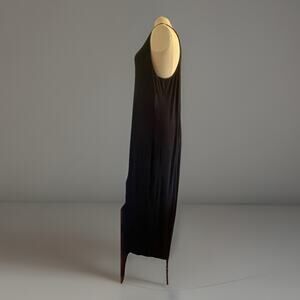 Lyss Loo Black Jersey Maxi Dress Size 2X Soft Cotton Loungewear Summer Staple